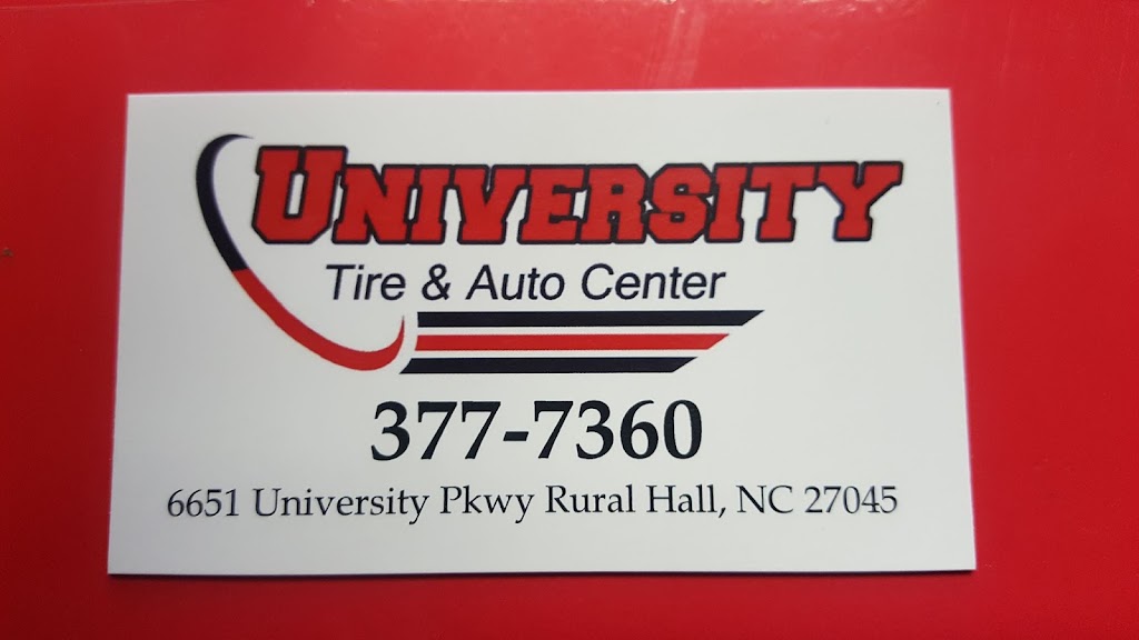 Univeristy Tire & Auto Center | 6651 University Pkwy, Rural Hall, NC 27045 | Phone: (336) 377-7360