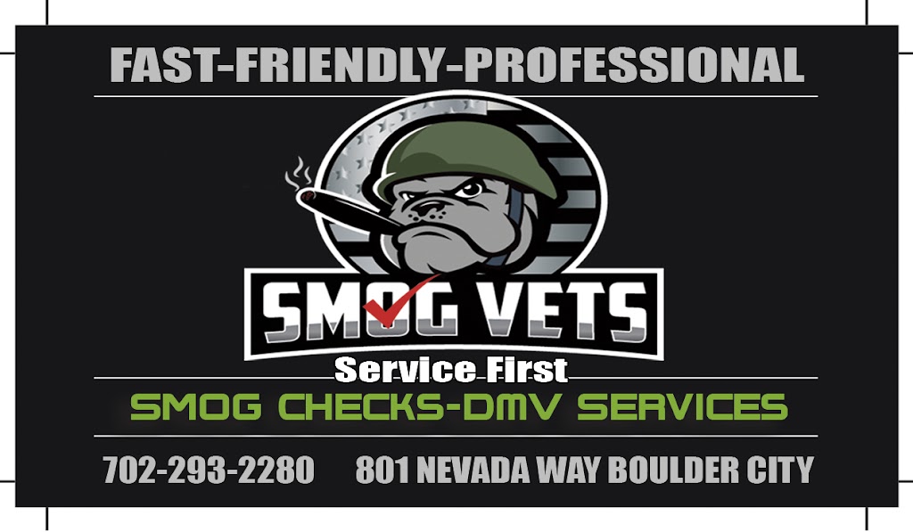 Smog Vets/ DMV Services/Smog checks/Title Transfers/Plates | 1638 Boulder City Pkwy, Boulder City, NV 89005 | Phone: (702) 293-2280