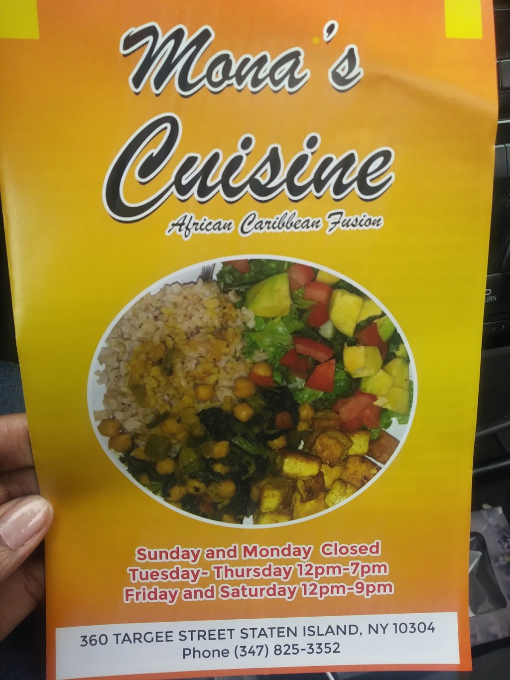 Monas Cuisine | 360 Targee St, Staten Island, NY 10304, USA | Phone: (347) 825-3352