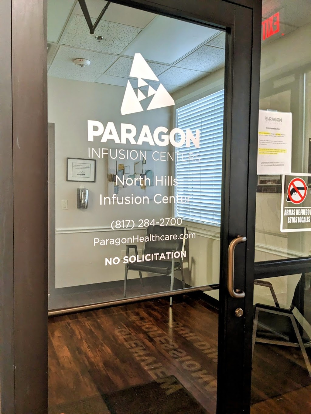 Paragon North Hills Infusion Center | 7560 Glenview Dr Suite 110, Richland Hills, TX 76180, USA | Phone: (817) 284-2700