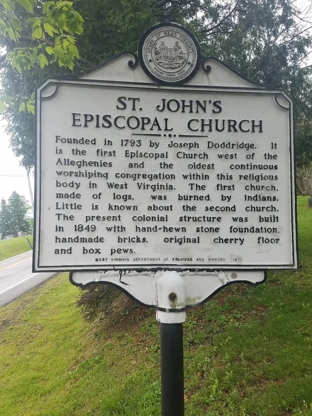 Olde St. Johns Episcopal Church | Eldersville Rd, Colliers, WV 26035, USA | Phone: (304) 527-4746