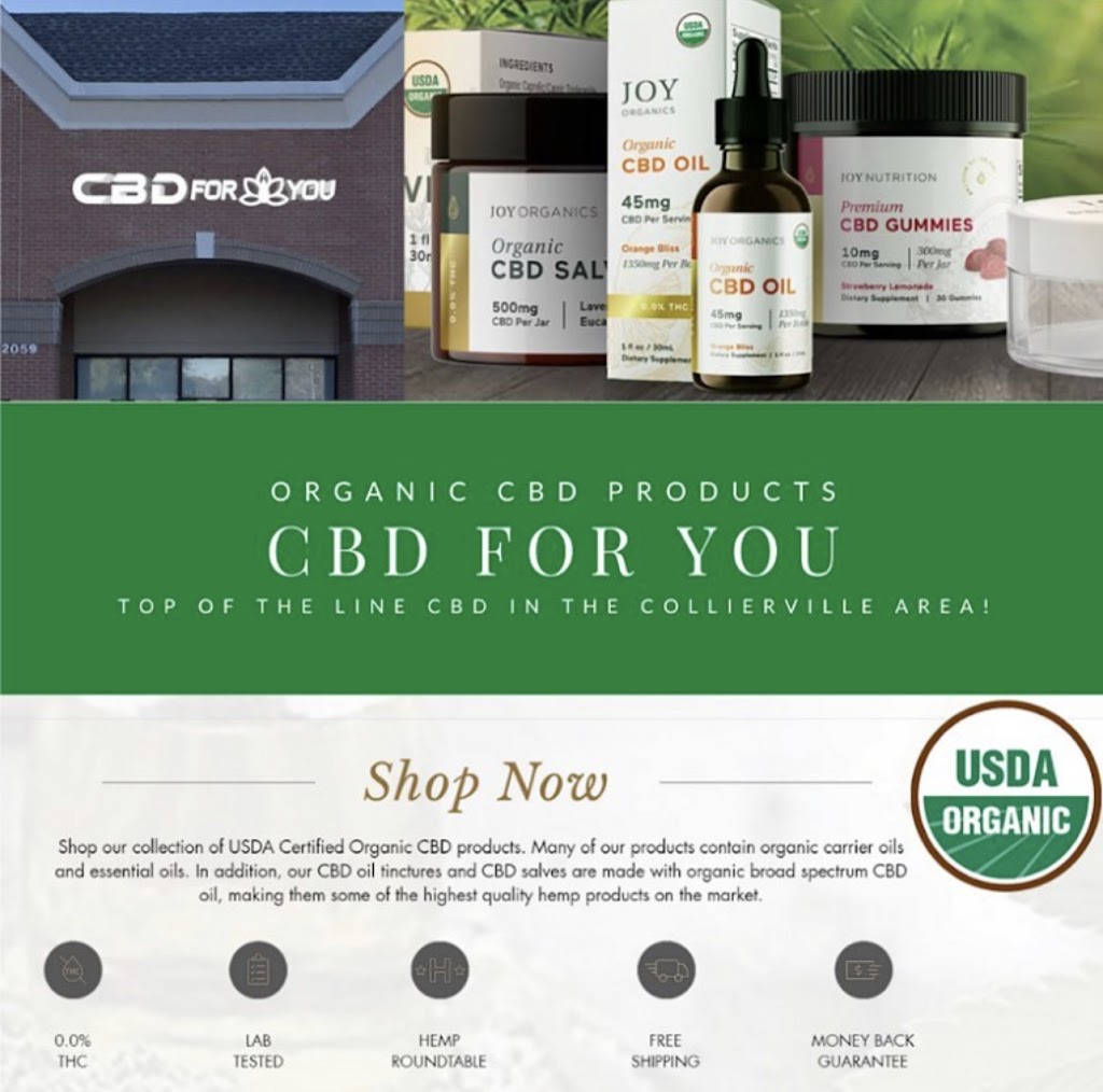 CBD For You | 2059 S Houston Levee Rd Ste. 117, Germantown, TN 38139 | Phone: (901) 286-4420