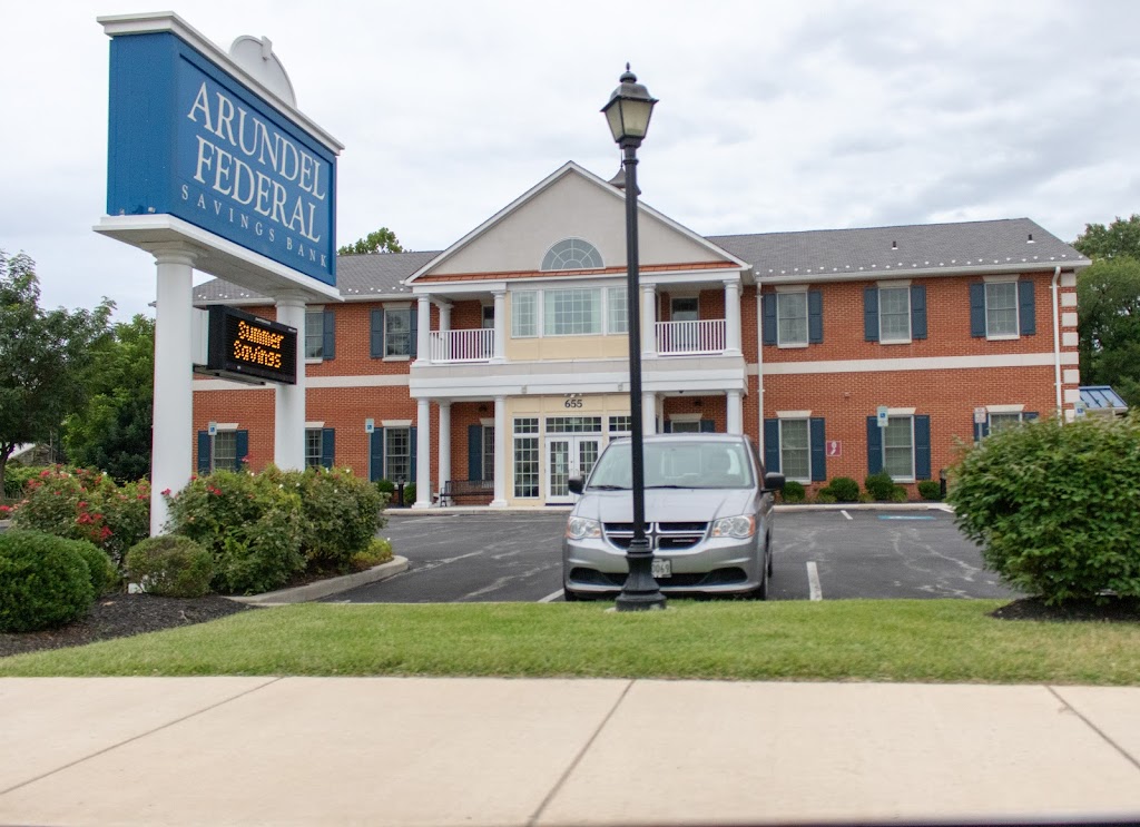 Arundel Federal Savings Bank | 655 Crain Hwy S, Glen Burnie, MD 21061, USA | Phone: (410) 768-7800