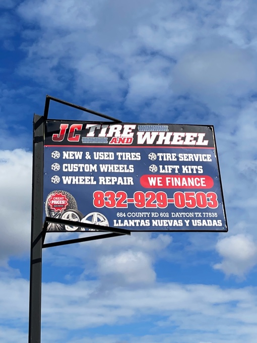 JC TIRE & WHEEL #2 | 684 County Rd 602, Dayton, TX 77535, USA | Phone: (832) 929-0503