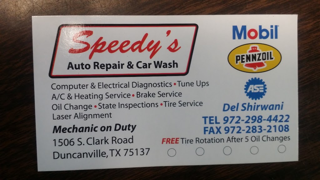 Speedys Auto Repair | 1506 S Clark Rd, Duncanville, TX 75137, USA | Phone: (972) 298-4422