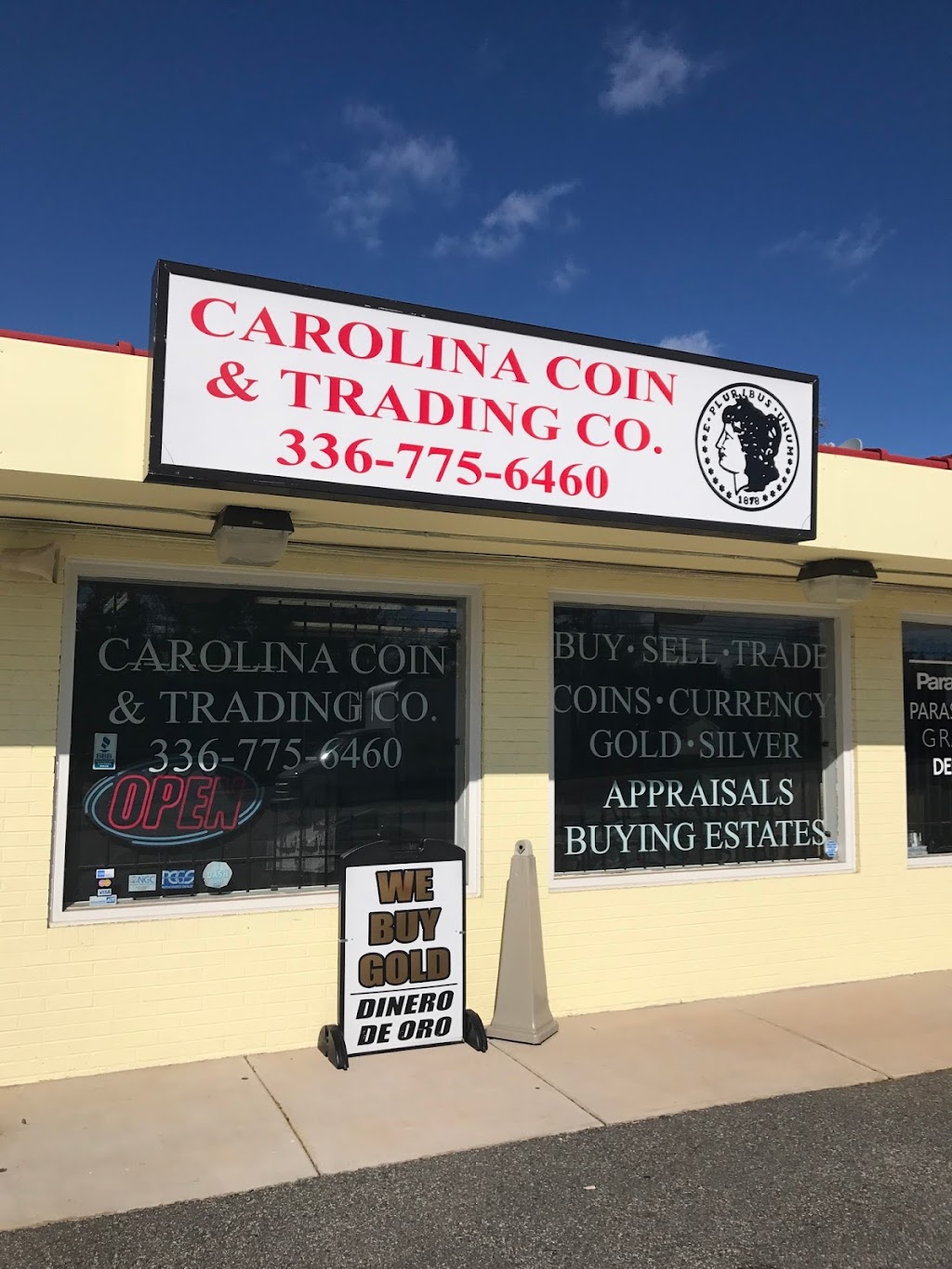 Carolina Coin & Trading Co | 662 S Stratford Rd, Winston-Salem, NC 27103, USA | Phone: (336) 775-6460