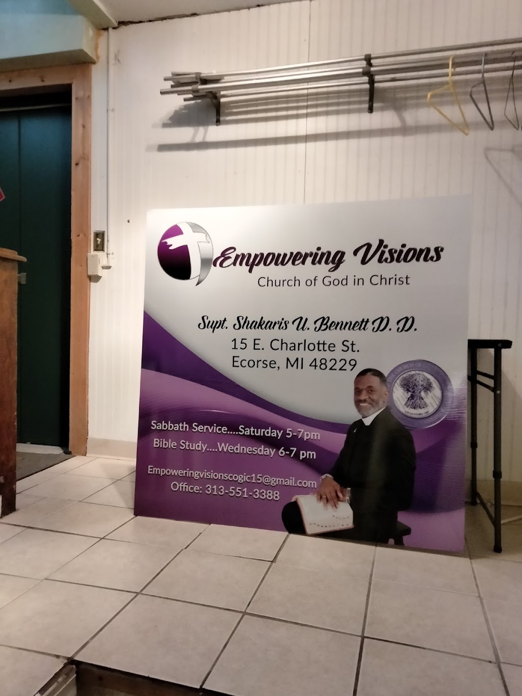 Empowering Visions Church | 15 E Charlotte Ave, Ecorse, MI 48229, USA | Phone: (313) 551-3388