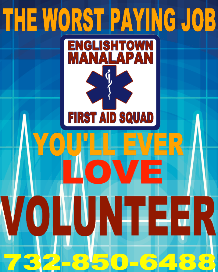 Englishtown-Manalapan Volunteer First Aid Squad | 7 Sanford St, Manalapan Township, NJ 07726, USA | Phone: (732) 850-6488