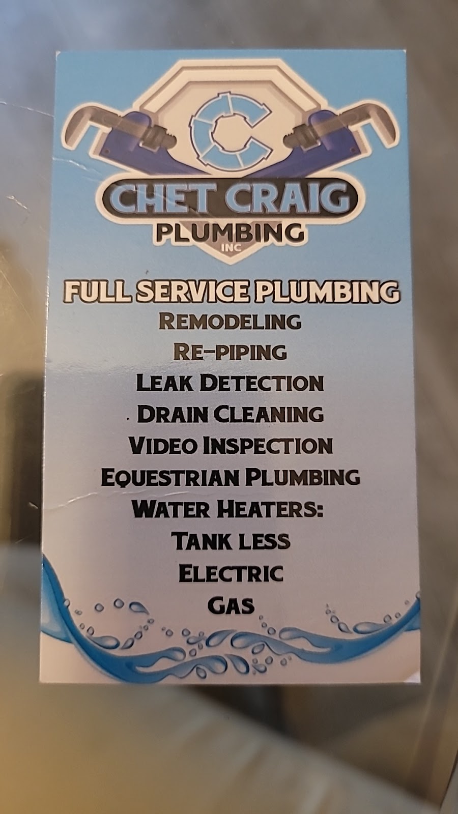 Chet Craig Plumbing Inc. | 3925 SE 45th Ct Suite e, Ocala, FL 34480, USA | Phone: (352) 694-9505