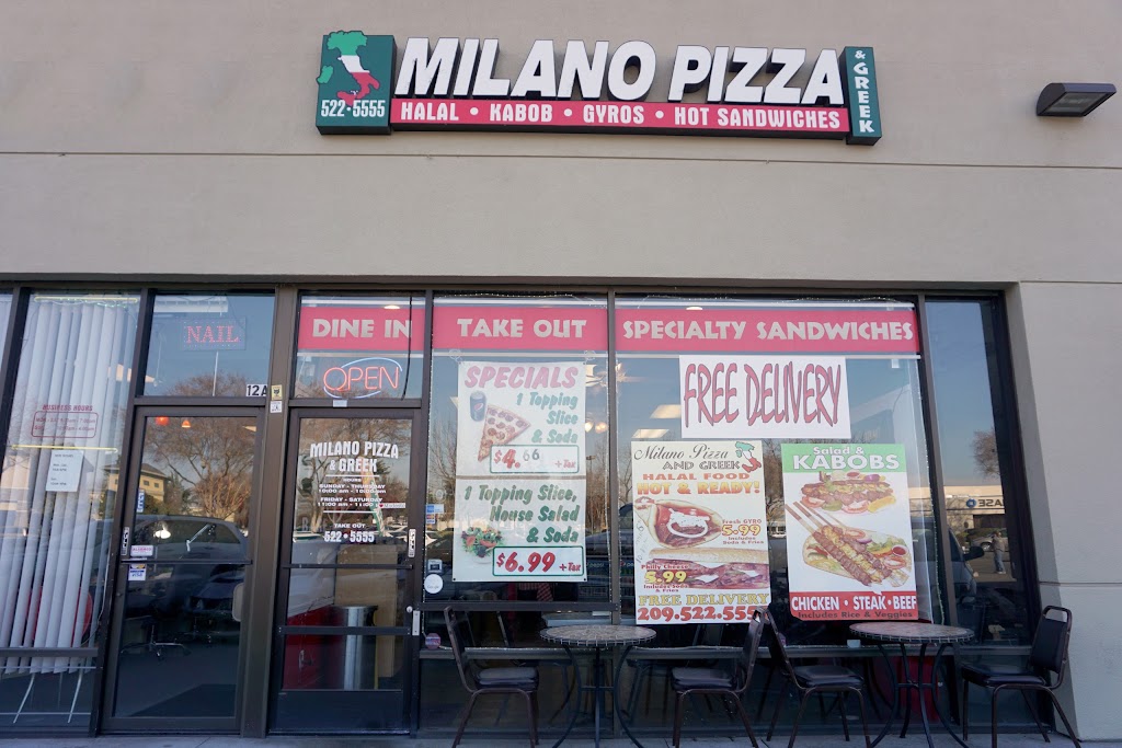 Milano Pizza and Greek | 2900 Standiford Ave, Modesto, CA 95350, USA | Phone: (209) 522-5555