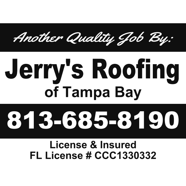 Jerrys Roofing Of Tampa Bay Inc. | 6035 Pine St, Seffner, FL 33584, USA | Phone: (813) 685-8190