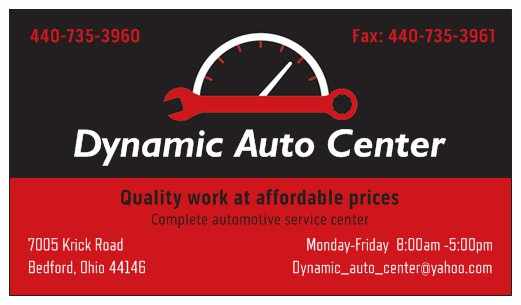 Dynamic Auto Center | 7005 Krick Rd Suite A, Bedford, OH 44146, USA | Phone: (440) 735-3960