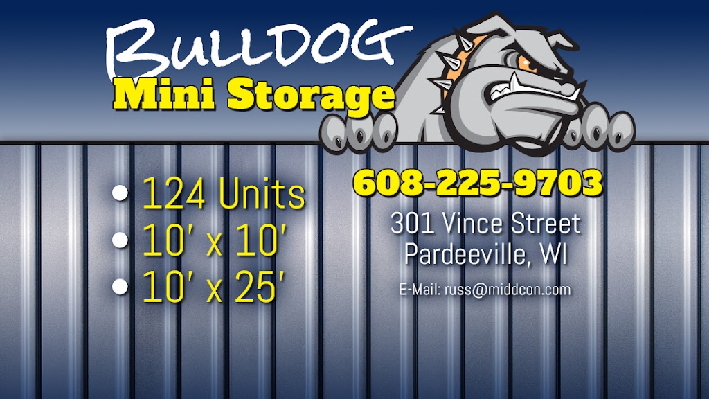 Bulldog Mini Storage | 301 Vince St, Pardeeville, WI 53954, USA | Phone: (608) 225-9703