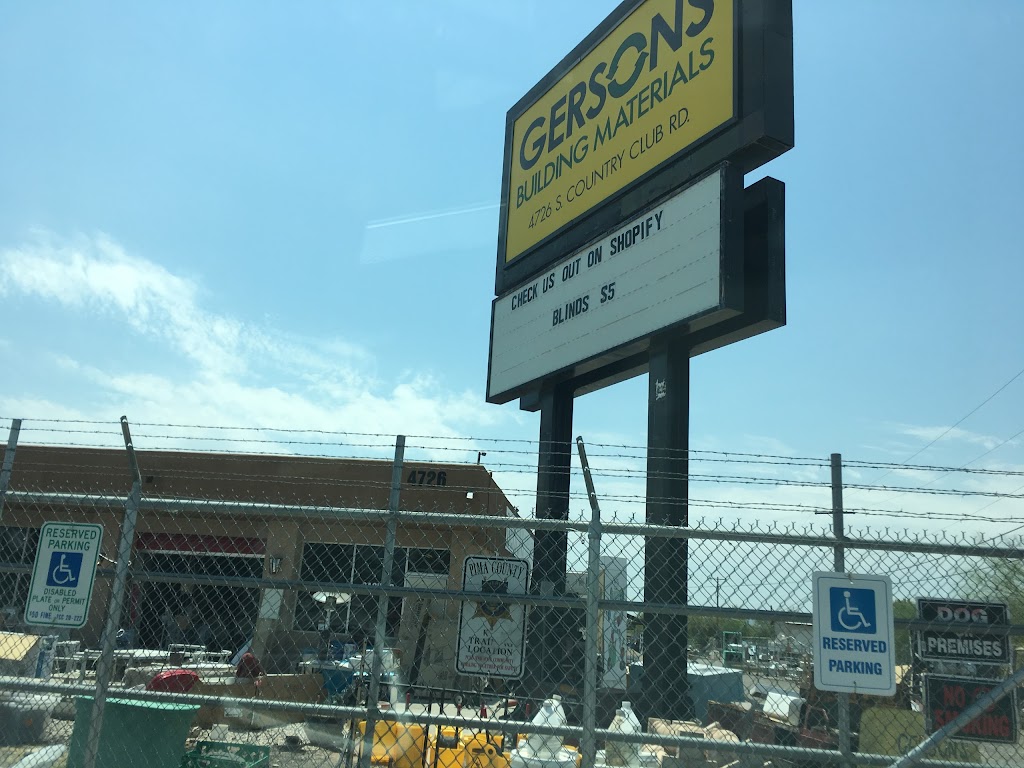 Gersons Used Building Materials | 4726 S Country Club Rd, Tucson, AZ 85714, USA | Phone: (520) 624-8585