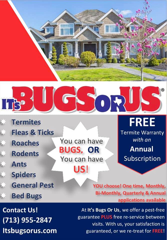 Its Bugs Or Us Pest Control - Joshua | 101 Lone Star St, Joshua, TX 76058, USA | Phone: (817) 302-0279