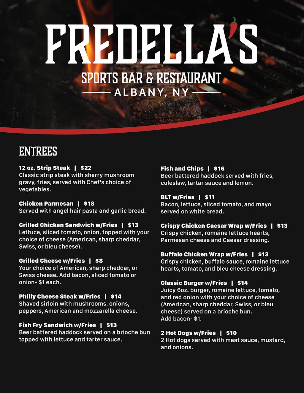 Fredellas Sports Bar & Restaurant | 711 Central Ave, Albany, NY 12206, USA | Phone: (518) 898-9000