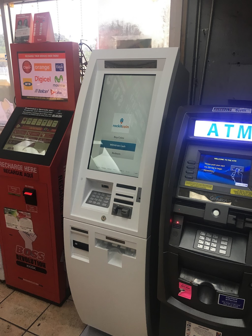 RockItCoin Bitcoin ATM | 7055 N Miami Ave, Miami, FL 33150, USA | Phone: (888) 702-4826