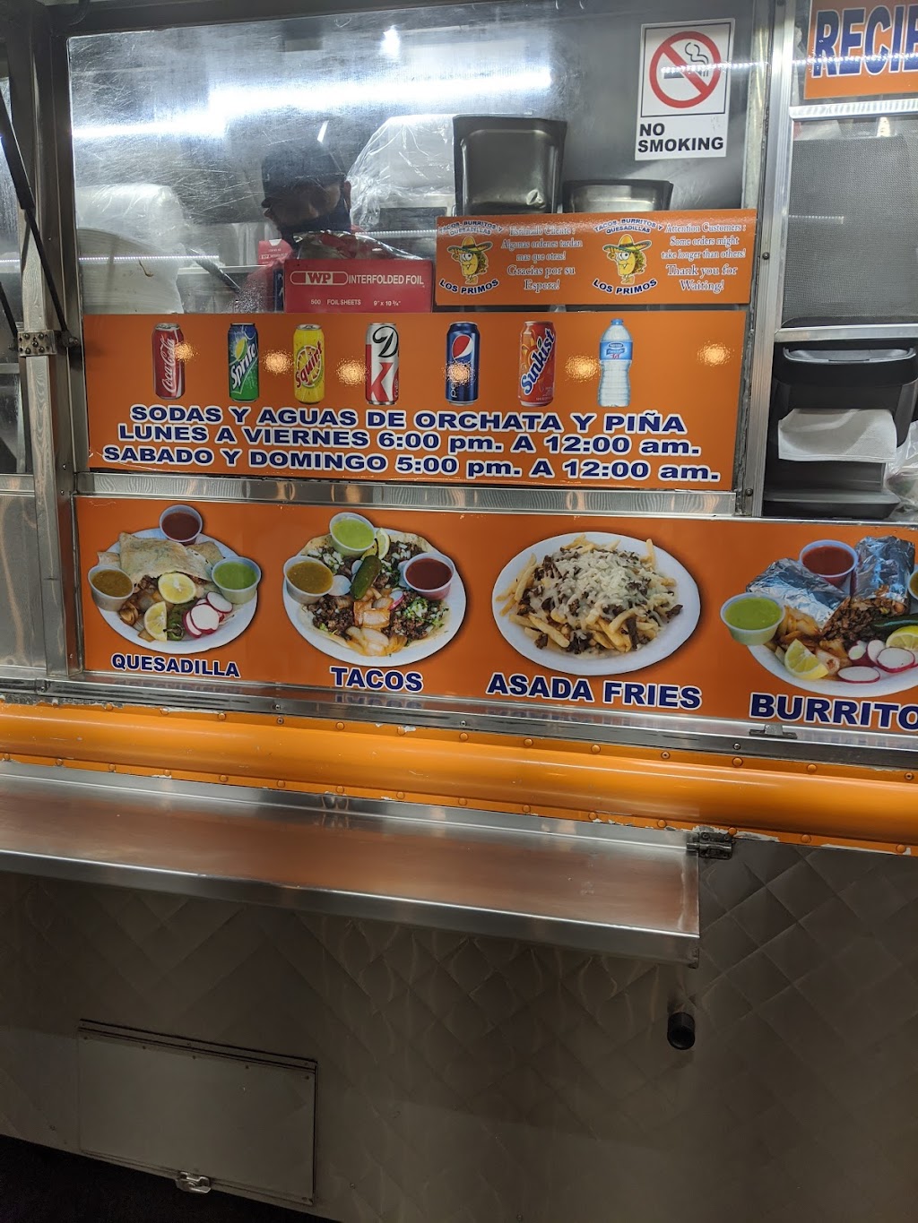 Tacos Los Primos | 13400 Mulberry Dr, Whittier, CA 90602, USA | Phone: (323) 628-9019