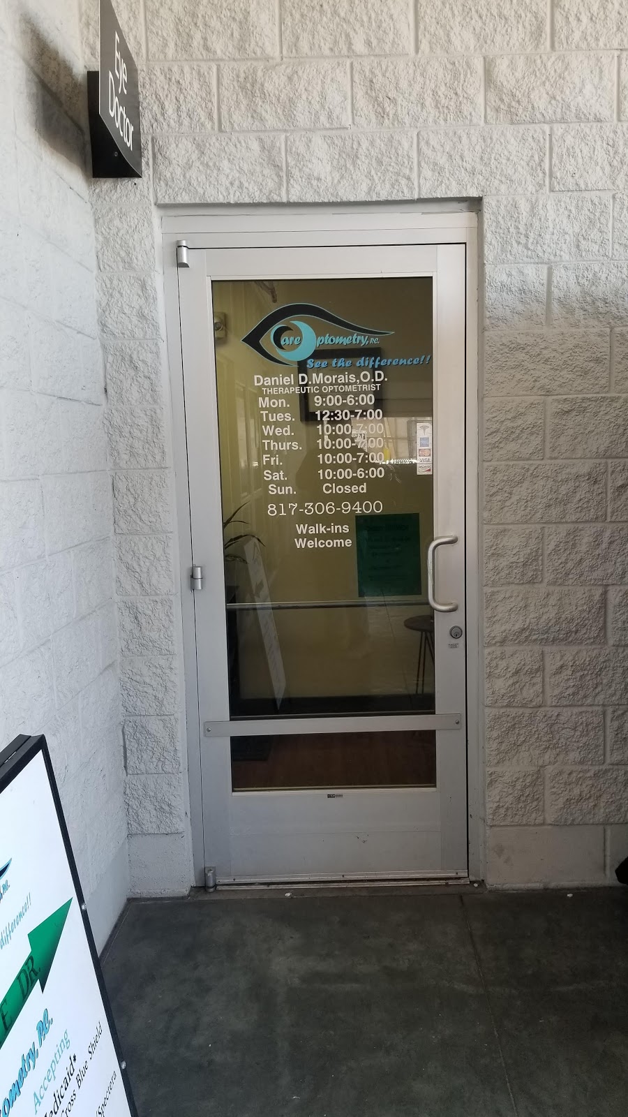 Care Optometry | 1401 N Saginaw Blvd, Saginaw, TX 76179, USA | Phone: (817) 306-9400