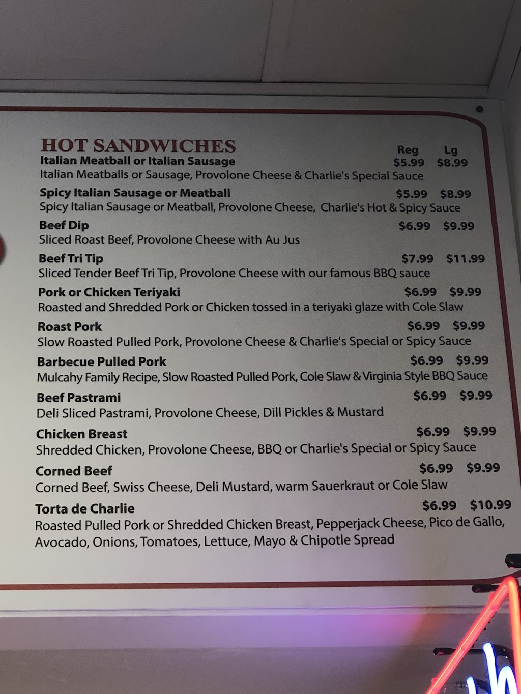 Charlies Sub Sandwich - restaurant  | Photo 6 of 10 | Address: 1050 N Avalon Blvd, Wilmington, CA 90744, USA | Phone: (310) 834-0811