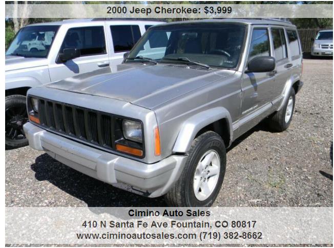 Cimino Auto Sales | 410 N Santa Fe Ave, Fountain, CO 80817, USA | Phone: (719) 382-8662