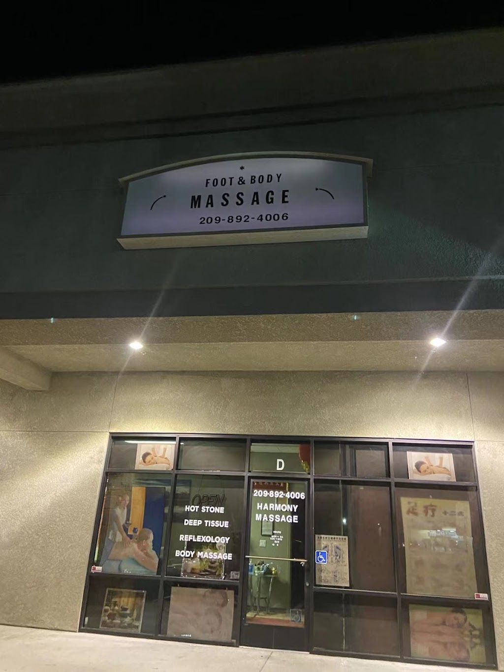 Harmony Massage | 106 E Las Palmas Ave # D, Patterson, CA 95363, USA | Phone: (209) 892-4006