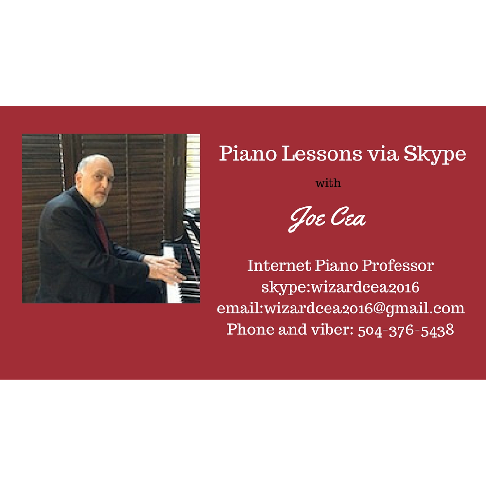 Internet Piano Professor | 328 Eliza St, New Orleans, LA 70114, USA | Phone: (504) 376-5438