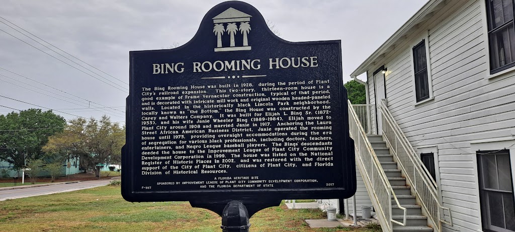 Bing Rooming House Museum | 205 Allen St, Plant City, FL 33563, USA | Phone: (813) 704-5800