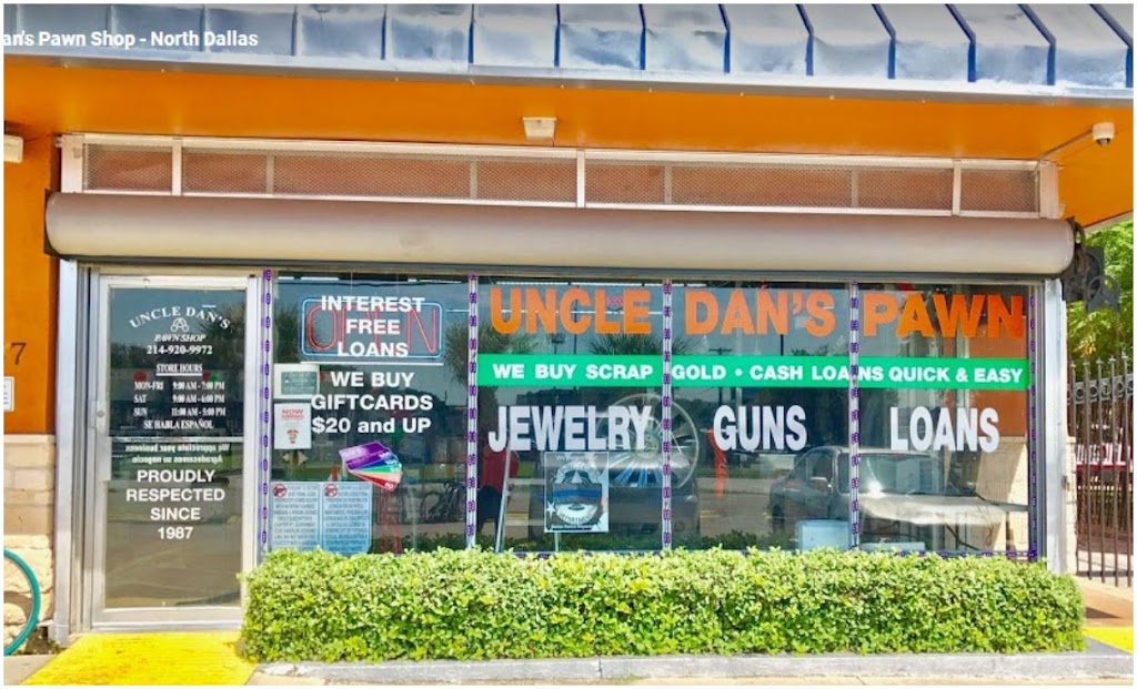 Uncle Dans Pawn Shop - North Dallas | 1057 W Mockingbird Ln, Dallas, TX 75247, USA | Phone: (214) 920-9972