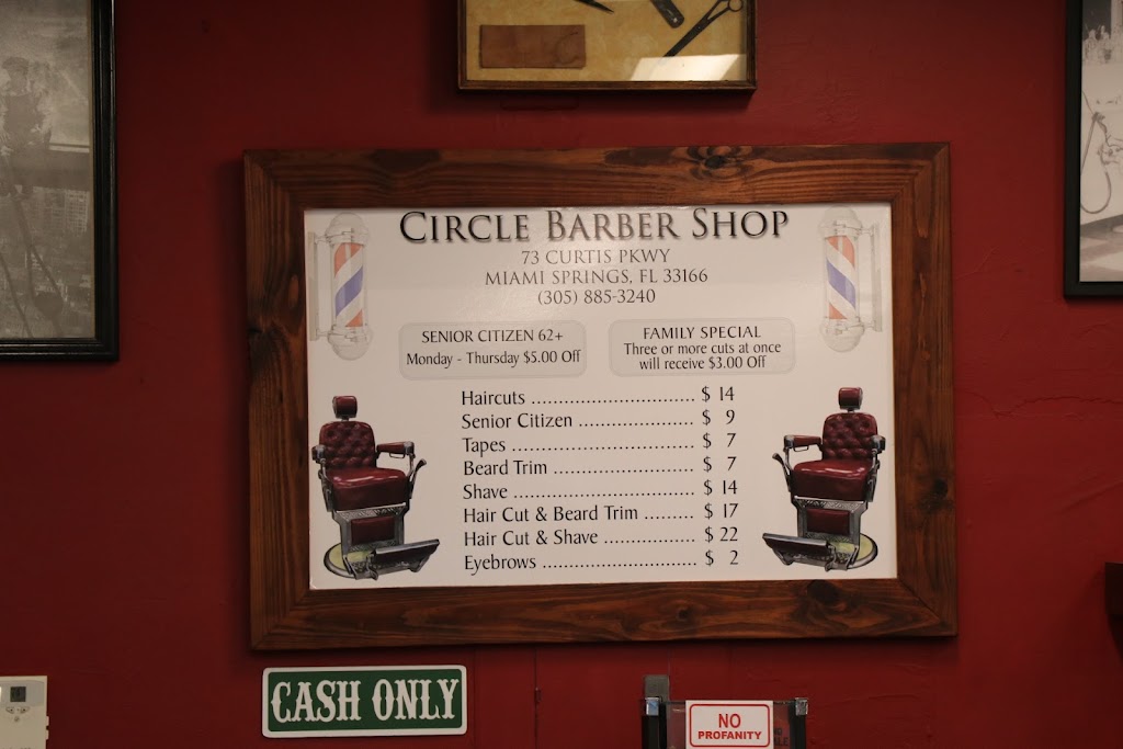 Circle Barber Shop | 73 Curtiss Pkwy, Miami Springs, FL 33166, USA | Phone: (305) 885-3240