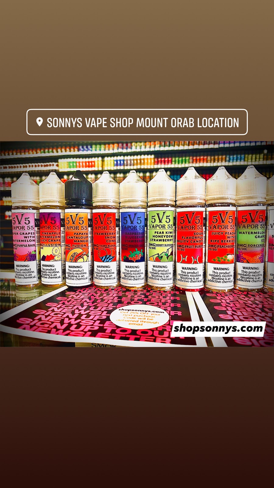 Sonnys Vape Shop | 114 N High St, Mt Orab, OH 45154, USA | Phone: (937) 444-7999