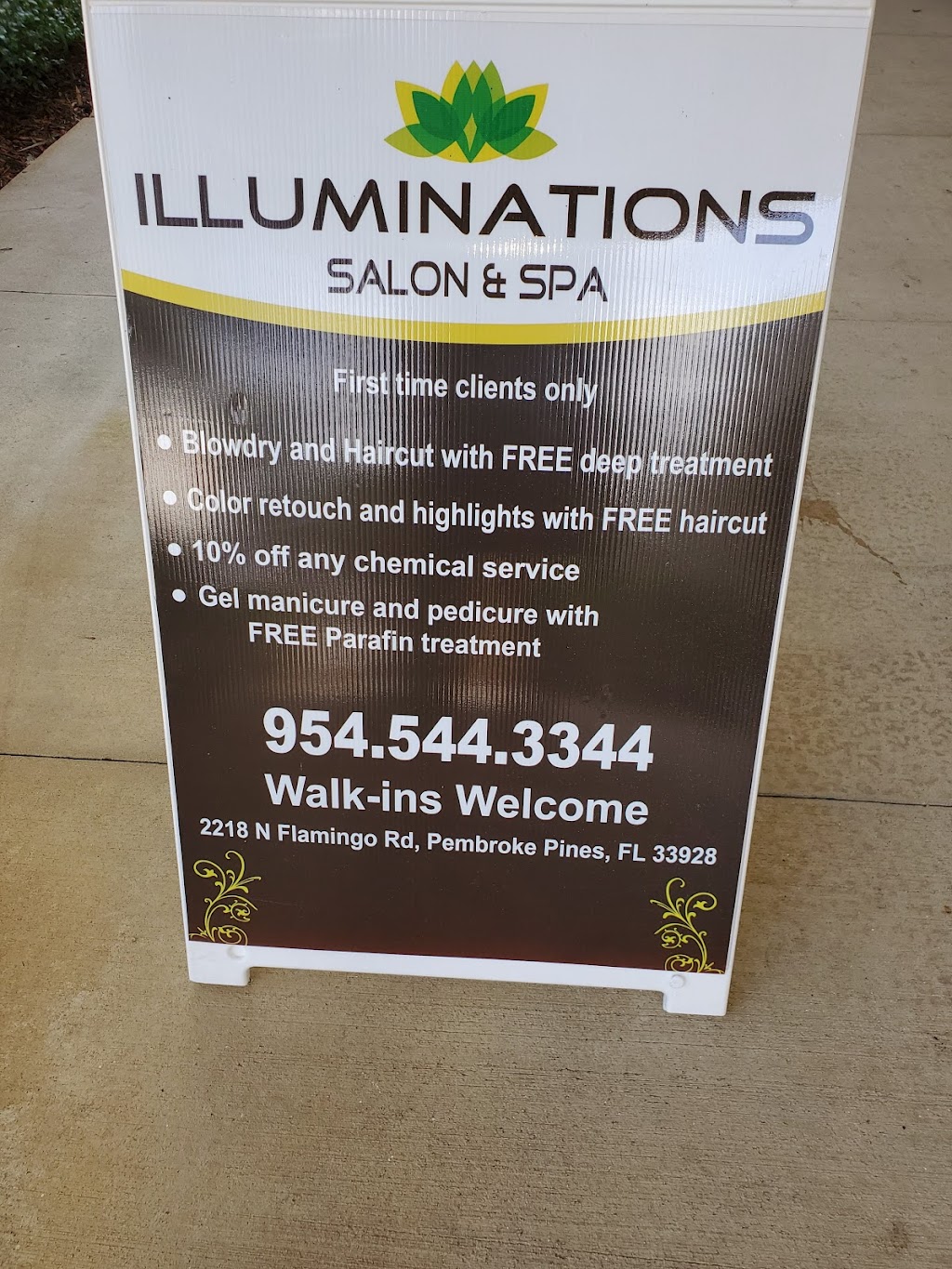 Illuminations Hair & Nail Spa | 2218 N Flamingo Rd, Pembroke Pines, FL 33028, USA | Phone: (954) 544-3344