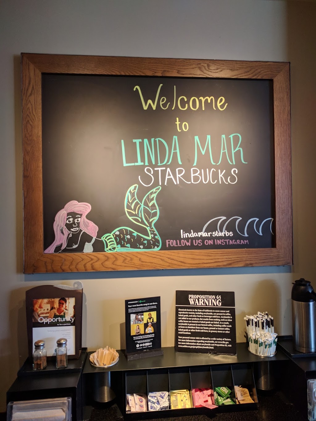 Starbucks | 500 Linda Mar Blvd, Pacifica, CA 94044, USA | Phone: (415) 710-0573