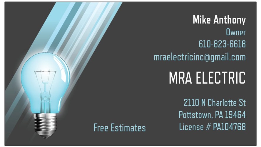 MRA Electric LLC | 2110 N Charlotte St, Pottstown, PA 19464 | Phone: (484) 797-9051