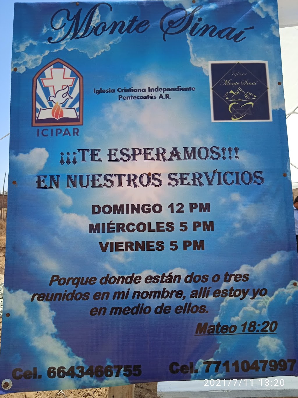 Iglesia cristiana independiente Pentecostés "Monte Sinaí" - church  | Photo 2 of 2 | Address: Margarita Residencial, 22254 B.C., Mexico | Phone: 664 346 6755