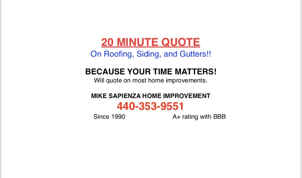 Mike Sapienza Home Improvement | Mills Rd, North Ridgeville, OH 44039, USA | Phone: (440) 353-9551