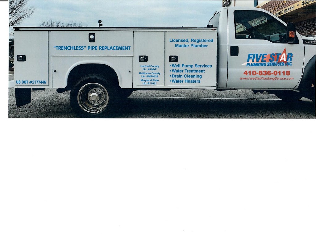 Five Star Plumbing Services Inc | 2018 Mountain Rd, Joppatowne, MD 21085, USA | Phone: (410) 836-0118