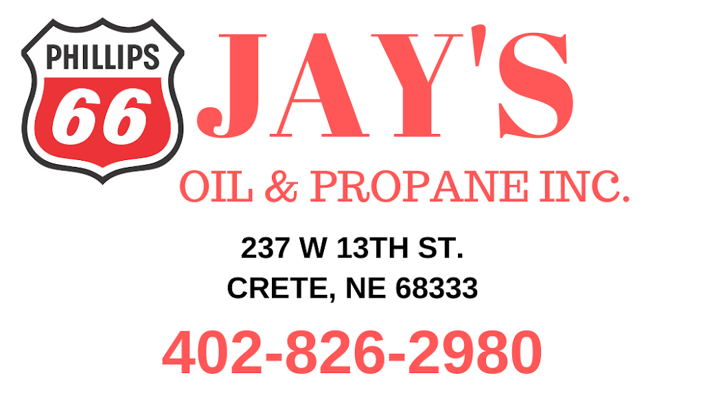 Jays Oil & Propane | 237 W 13th St, Crete, NE 68333, USA | Phone: (402) 826-2980