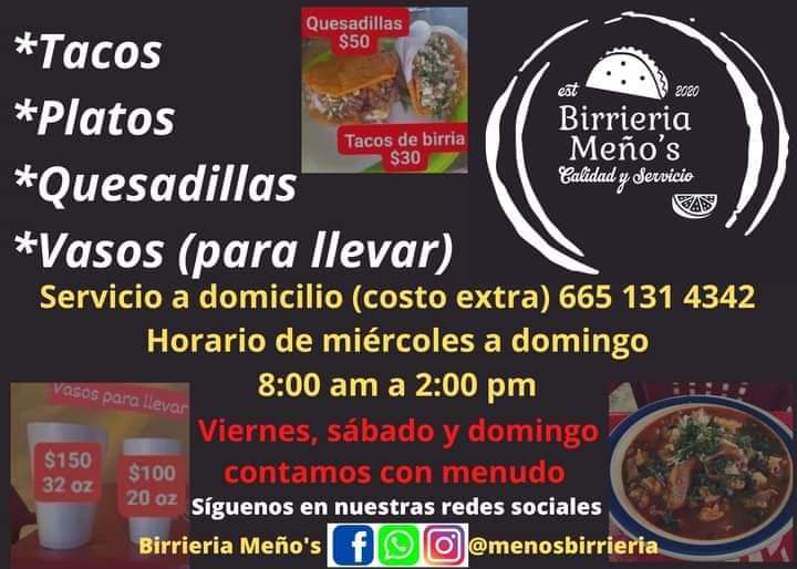 Birrieria Meños | calle Santa elena sin número, 21453 Lomas de Santa Anita, B.C., Mexico | Phone: 665 131 4342