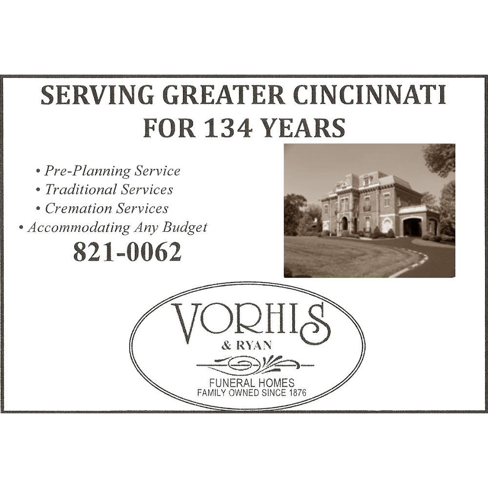 Vorhis & Ryan Funeral Home | 5501 Montgomery Rd, Norwood, OH 45212, USA | Phone: (513) 631-4884