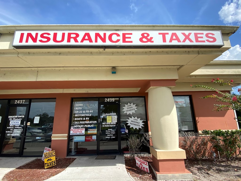 Alliance Insurance Financial | 2439 Pleasant Hill Rd, Kissimmee, FL 34746, USA | Phone: (407) 377-7131