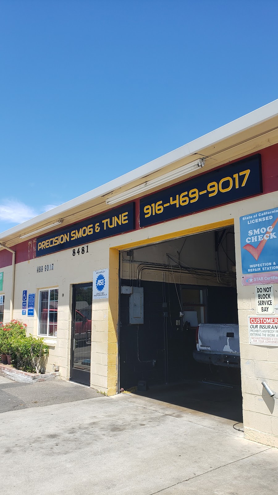 Precision Smog and Tune | 8481 Florin Rd, Sacramento, CA 95828, USA | Phone: (916) 469-9017