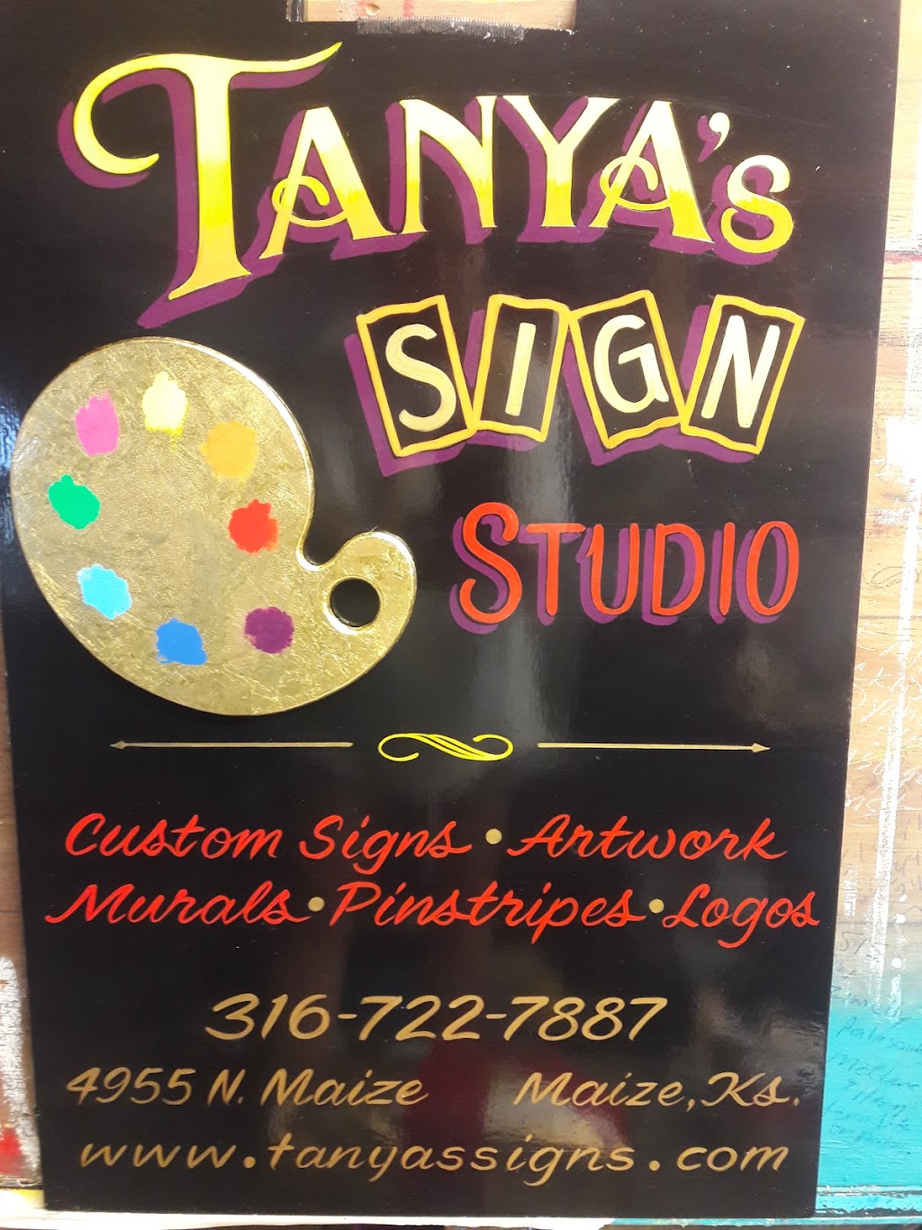 Tanyas Sign Studio | 4955 N Maize Rd, Maize, KS 67101, USA | Phone: (316) 722-7887