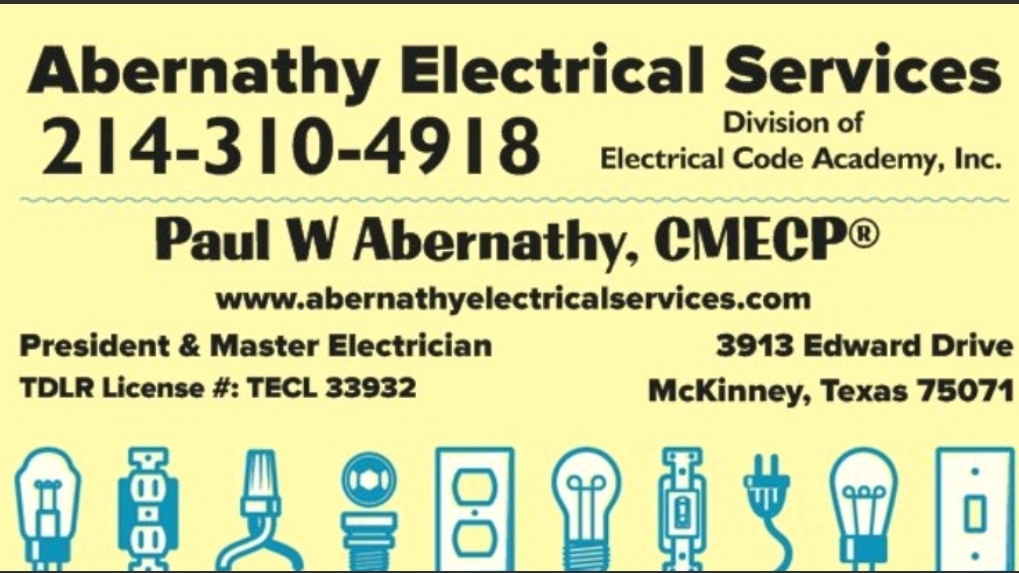 Abernathy Electrical Services | 3913 Edward Dr, McKinney, TX 75071, USA | Phone: (214) 310-4918