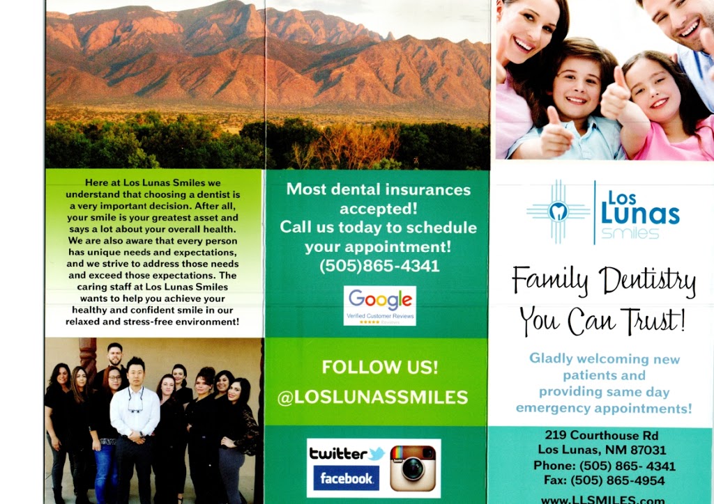 Los Lunas Smiles | 219 Courthouse Rd, Los Lunas, NM 87031, USA | Phone: (505) 865-4341