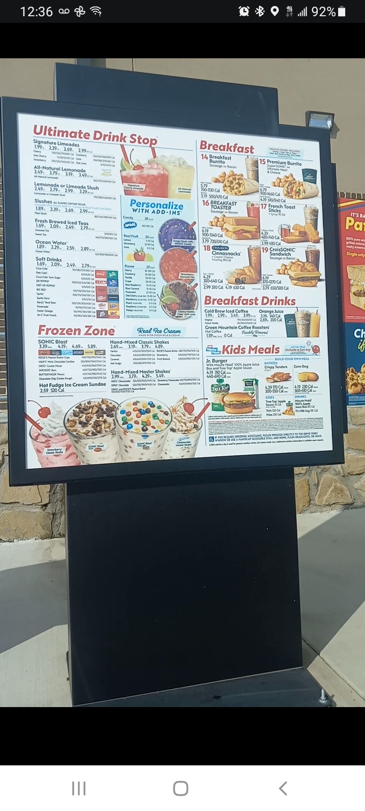Sonic Drive-In | 6800 John T White Rd, Fort Worth, TX 76120, USA | Phone: (817) 457-3176