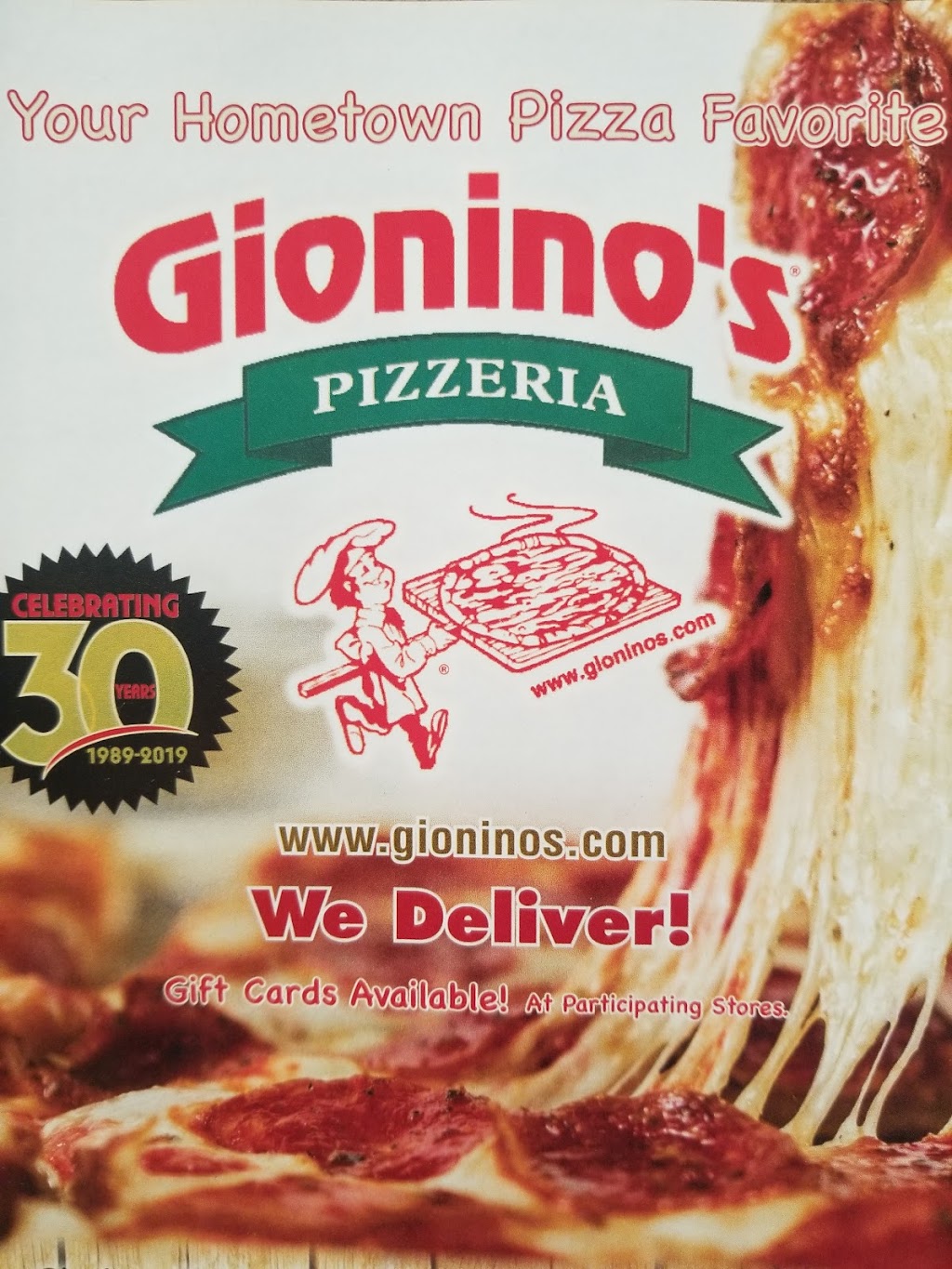 Gioninos Pizzeria | 6982 Tallmadge Rd, Rootstown, OH 44272, USA | Phone: (330) 325-1040