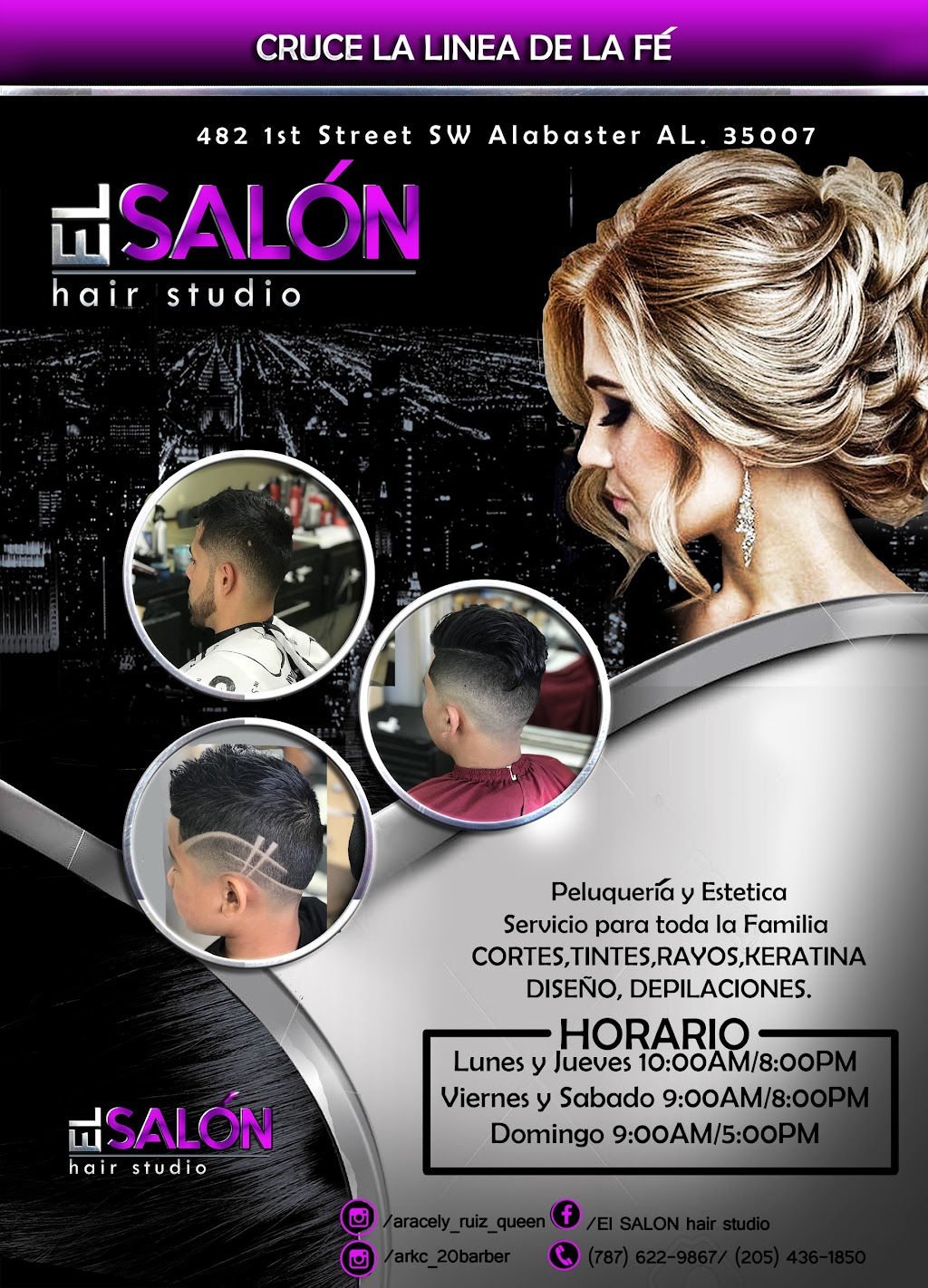 EL SALÓN hair studio | 482 1st St SW, Alabaster, AL 35007, USA | Phone: (205) 436-1850