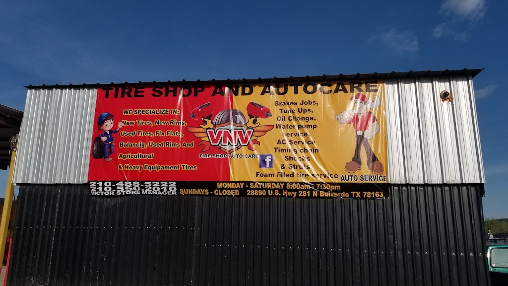 VNV Tire and Auto Care | 28890 US-281, Bulverde, TX 78163, USA | Phone: (210) 550-2010