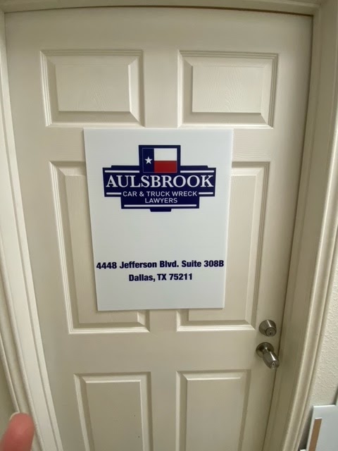 Aulsbrook Car & Truck Wreck Lawyers | 4448 Jefferson Blvd Suite 308B, Dallas, TX 75211, USA | Phone: (972) 962-9878